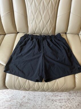 Nike Men’s Black Athletic Shorts Large Drawstring Lightweight Activewear